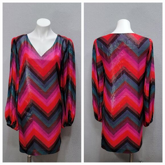TRINA TURK HITACHI SILK BLEND SHIFT BLEND, SIZE 12 - Picture 1 of 8